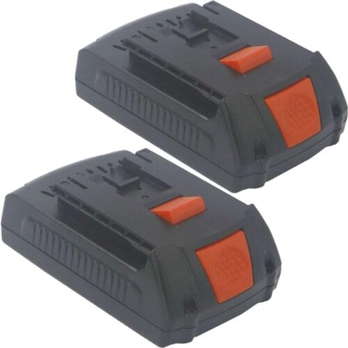Dvisi 2pcs 18V 2.0AH Li-ion Battery 5 cells in put Dvisi for Bosch BAT609 HDS180-03 HTH181-01 HTH182-01 IWH181-01 IWHT180-01