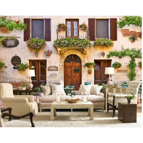 3d wallpaper for room European-style 3D cafe background wall classic wallpaper for walls bathroom 3d wallpaper