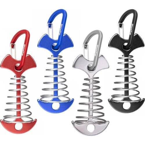 4pcs/set Deck Tent Rope Tensioner Tent Aluminum Cord Deck Rope Tensioner With Buckle Outdoor Camping Canopy Accessories