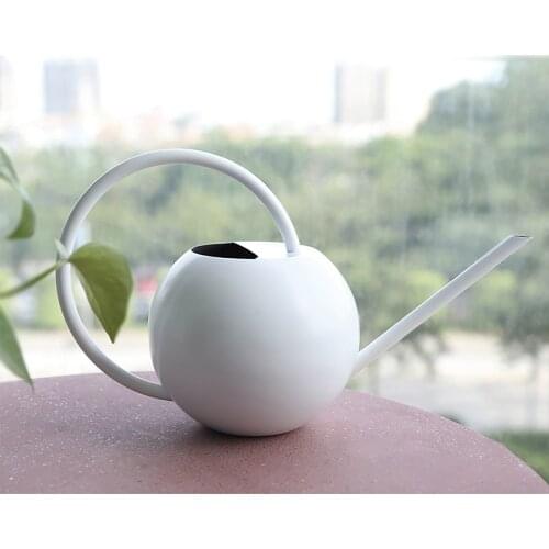 400/1300ml Long Spout Watering Can Garden Stainless Steel Water Bottle Easy To Use Handle Perfect For Watering Plants Flower