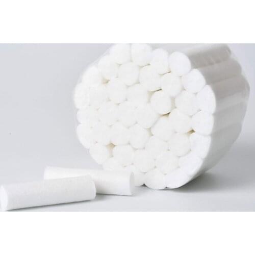 50/100Pcs High-purity Cotton Disposable Dental Medical Surgical Cotton Rolls Tooth Gem Roll Dentist Supplies Teeth Whitening