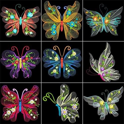 5D Animal Butterfly DIY Diamond Painting Cross Stitch Kits Mosaic Full Drill Diamond Embroidery Home Craft Art Decoration Gift