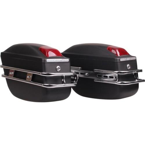 24L Motorcycle Side Boxs Luggage Tank Tail Tool Bag Motorcycle Universal Modified Side Box For Kawasaki/Honda/Yamaha/Suzuki