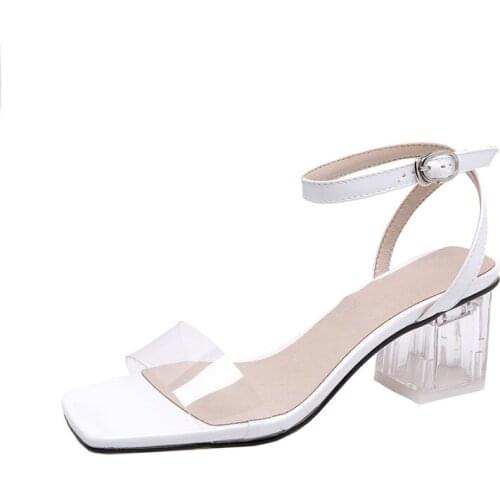 Big Size 9 10 11 12 high heels sandals women shoes woman summer ladies Strap sandals with thick heels