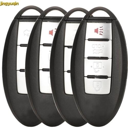 Jingyuqin Remote Car Key Fob Shell KR55WK48903 For Infiniti M35 M45 2007 2008 2009 2010 2/3/4 Buttons Smart Entry Case