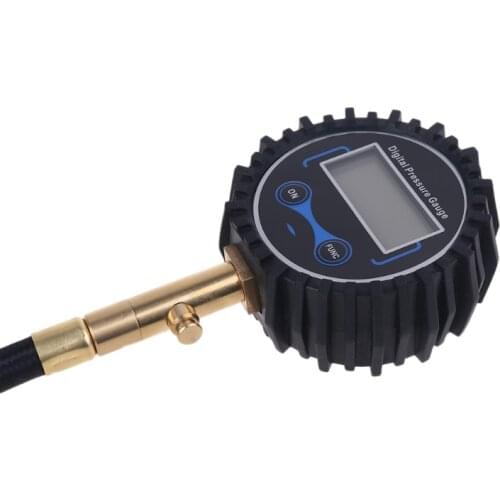 Digital Tire Pressure Gauge with Quick Clip Air Chuck Deflation for Car Vehicle 200 PSI/BAR/KPA/ KGF/CM2 M89B