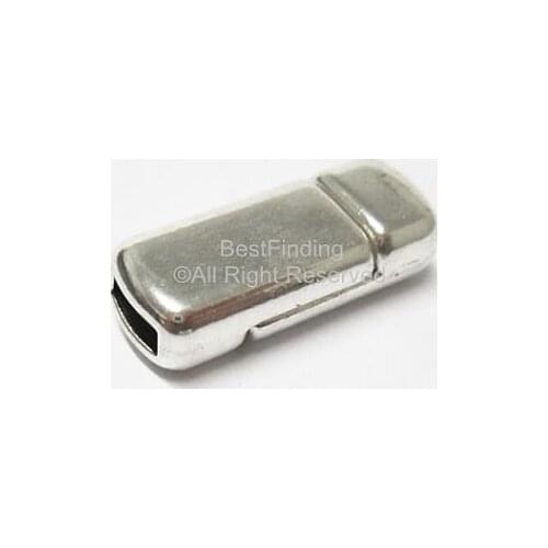 6mm Flat magnetic clasp 6x2mm Leather clasp Leather wrap bracelet clasp-FC34