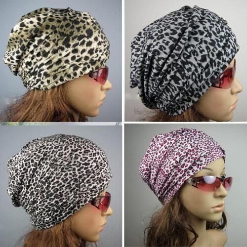 Leopard Anti Radiation Cap EMF Protection Hat Microwave Protection Beanies Skullies for Women Men