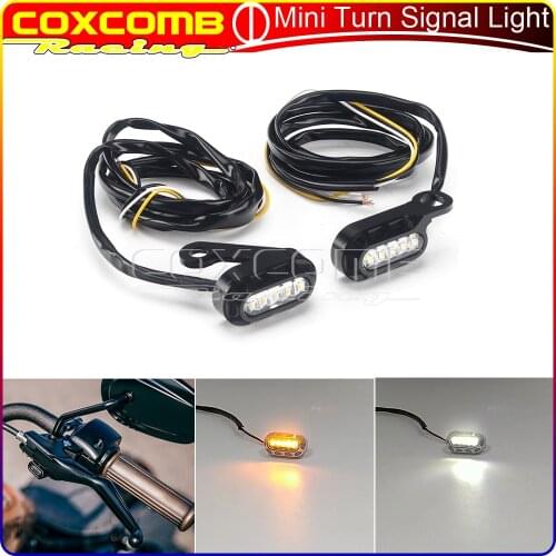 Motorcycle CNC Turn Signal 12V Mini Light LED Running Indicator For Harley Sportster XL883 XL1200N XL1200R Iron883 Roadster