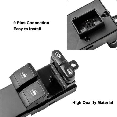 YAOPEI Car Styling 1J3959857 FOR SKODA FABIA OCTAVIA VW BORA GOLF SEAT LEON ELECTRIC WINDOW SWITCH 1J3 959 857 B