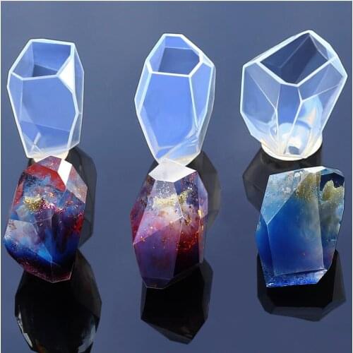 Transparent Silicone Mould Dried Flower Resin Decorative Craft DIY stone Mold cutting shpe Type epoxy resin molds for jewelry