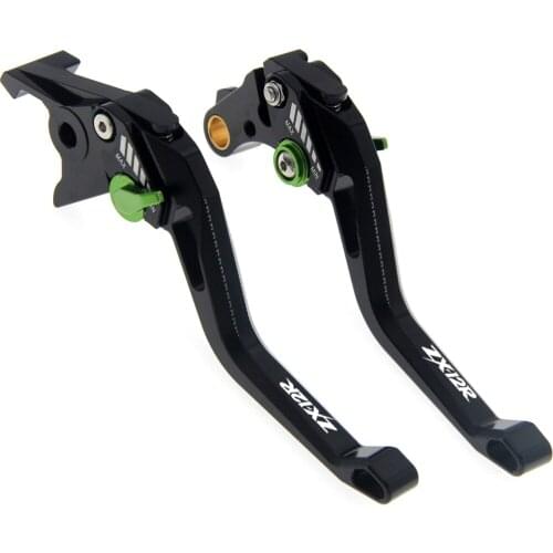RiderJacky 3D Rhombus Hollow Adjustable ZX 12R Motorcycle Brake Clutch Levers For Kawasaki ZX-12R ZX12R 2000-2005 2002 2003 2004