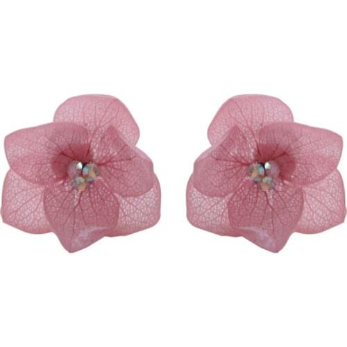 Earrings simple temperament eternal flower water diamond 925 pure silver earrings for women Earrings (customized)