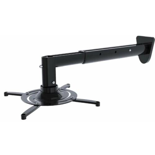 Ultra-long Aluminum Alloy 360Degree Universal Projector Wall Mount Full Motion Retractable Projector Hanger Bracket Silver Black