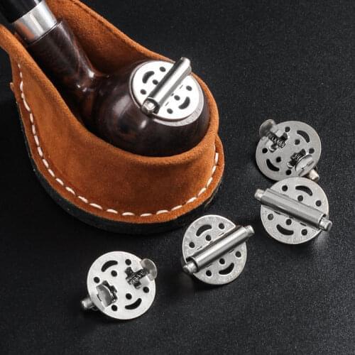 Tobacco Pipes Windproof Lid Stainless Steel Smoking Accessories Outdoor Windscreen Pipe Tool Cap Cover Adjustable Size