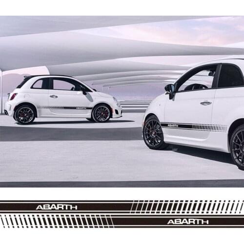 10 Pairs Customizable ABARTH Car Stickers Decal Car-Styling For FIAT 500 grande punto bravo doblo panda ducato car accessories