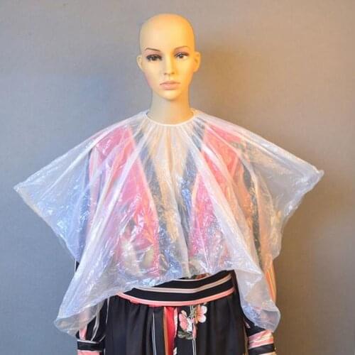 200x PE Disposable Hair Cutting Cape Hair Cut Hairdressing Hairdresser Apron