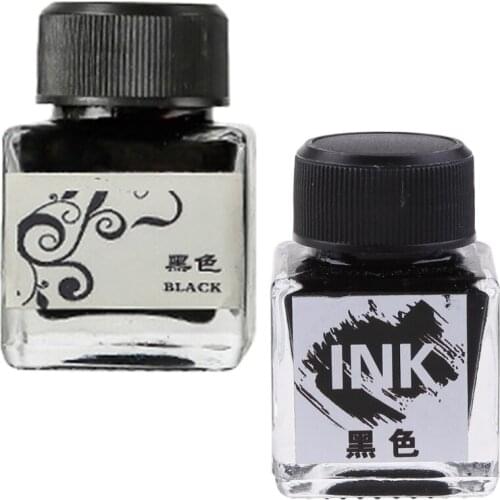 25ml Bottled Glass Smooth Writing Fountain Pen Ink Refill School Student Stationery Office Supplies 11 Colors