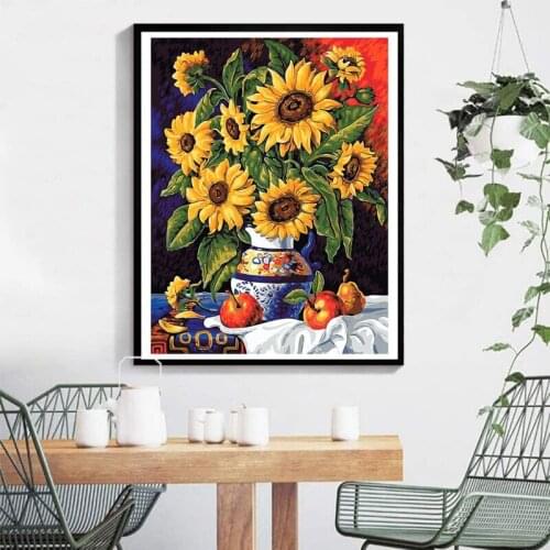 40*50cm Diy Oil Painting Paint By Number Kit For Adults Kids Wall Art Paintings Home Decoration Wall Art