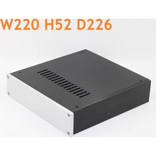 Aluminum DAC Decoding Shell Multi Function Power Box Preamp Amplify Cabinet Sunroof Version Preamplifier W220 H52 D226