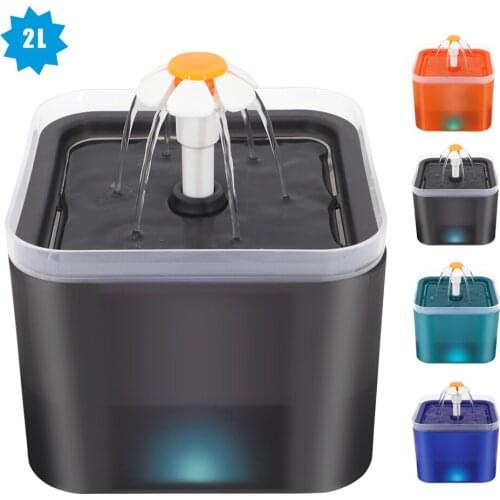 Cat Water Fountain Automatic Pet Water Feeder Bowl Dog Cat Drinking Dispenser Bowl Container with LED Level Display Cat Supplies