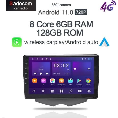 360 Camera Carplay IPS 6G+128G Android 10.0 Car DVD Player GPS DSP WIFI Bluetooth RDS Radio For Hyundai Veloster FS 2011-2017