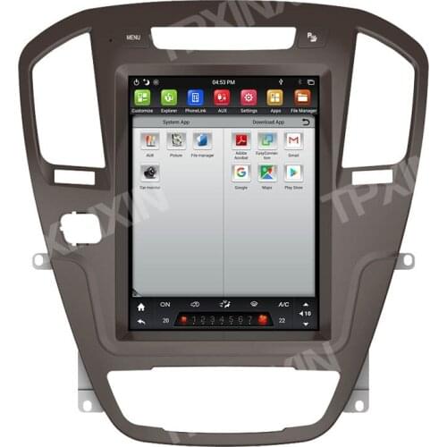 Tesla Style Android 9.0 PX6 Car Player GPS Navigation For Buick Regal 2008-2013 Stereo Headunit Multimedia Player Auto Radio DSP