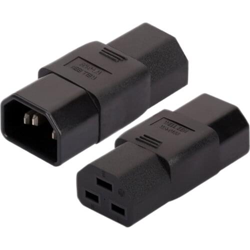 C14-C19 AC Power Adapter IEC320 C14 TO C19 Wire Connector Converter Male To Female Socket Chassis Server Conversion Plug