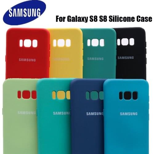 For Samsung Galaxy S8 Plus Original Ofiice Style Case Liquid Silicone Cover Silky Solf-touch Finish shell for S8 S8+ S8 Plus