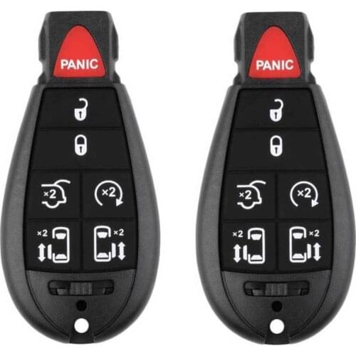 7 Buttons Shell Case Keyless Entry Remote Control Key Fob for Chrysler Dodge