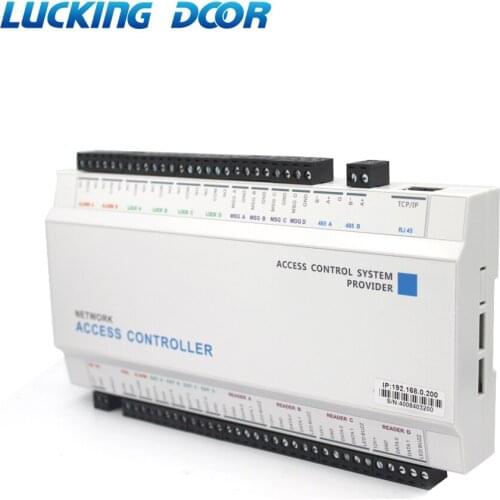 Four Door Network Access Control Panel Board With Software Communication Protocol TCP/IP Board Wiegand Reader for 4 Door Use
