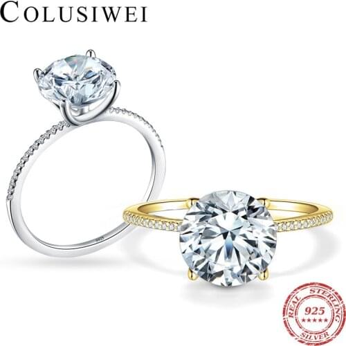 COLUSIWEI Rings With Cubic Zirkonia For Women