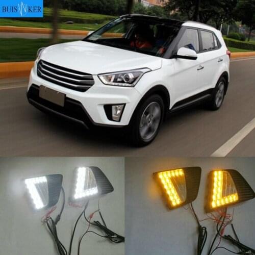 For Hyundai ix25 Creta 2014 2015 2016 Driving DRL Daytime Running Light fog lamp Relay 12V LED Daylight car styling