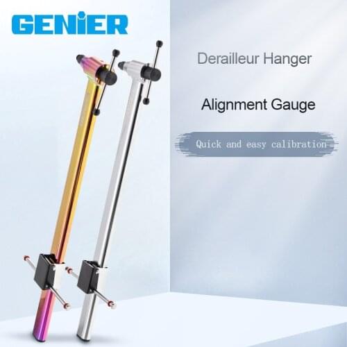 Genier Derailleur Hanger Alignment Gauge Measure And Straighten Misaligned Derailleur Hangers For Most Wheels 20~29" Bike Tools