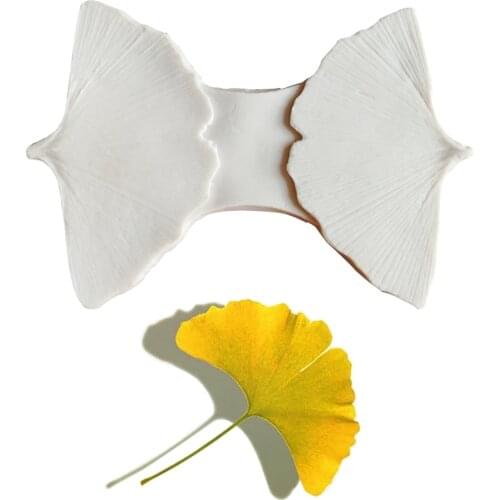 Ginkgo Leaf Veiner Silicone Mould Cake Chocolate Fondant Gumpaste Sugar Clay Flower Cake Decorating Moulds DIY M2128