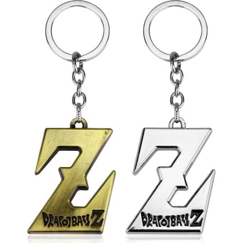 Hot Anime Dragon Keychain Letter Z Alloy Figure Pendant Key Chain Series Cartoon Keyring Pendant Keyring Jewelry-50