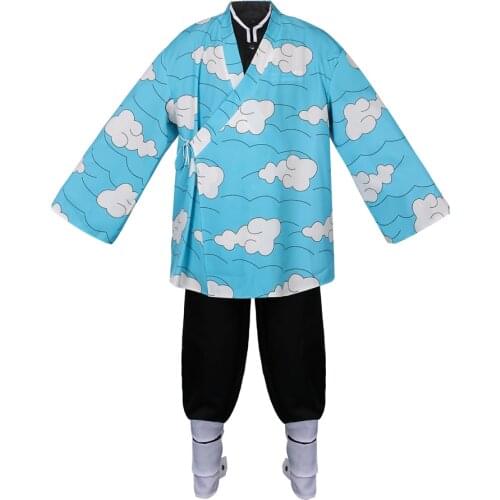 Demon Slayer Urokodaki Sakonji Costume Full Set Haori Tanjirous Master Kimetsu no Yaiba Kimono Uniforms Cosplay Outfits