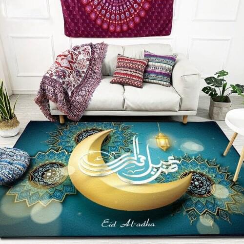 Ramadan Style Carpet Moon Large Area Rug Living Room Bedroom Sofa Coffee Table Hallway Bedside Non-Slip Floor Mat Blanket Tapete