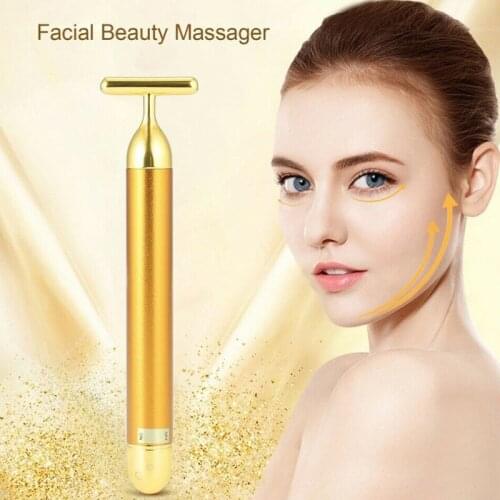 Beauty Bar Slimming Face Massage Tool T-Shape Vibrating Bar Massager MH88