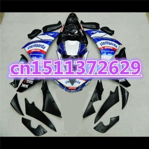 Hot ABS Fairing kit for YZF R1 09 10 11 blue black white YZF-R1 09-11 YZF1000 R1 09 10 11 YZF R1 2009 2010 2011 Body Kits D