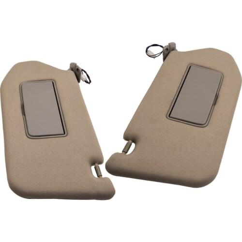 2pc RH+LH Passenger & Driver Sun Visor for Infiniti JX35 2013 QX60 2014-2017