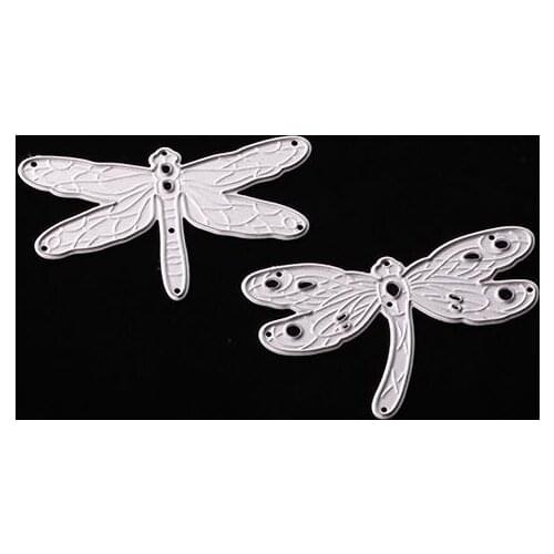 2pcs/lot dragonfly metal dies cutting for scrapbooking For Card Making Decorative Embossing Suit Paper Cards Stamp DIY