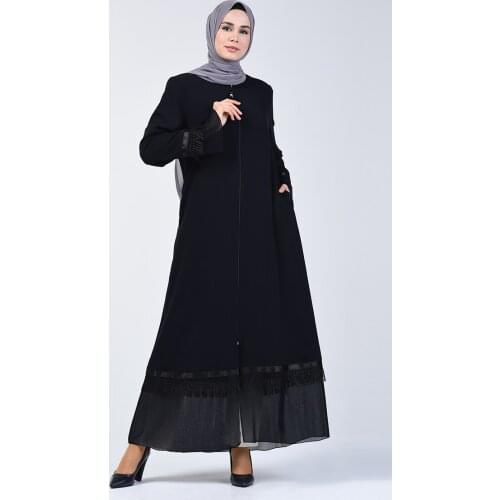 Minahill Tassels Evening Dress Ferace 2022-02 Navy 2022-02