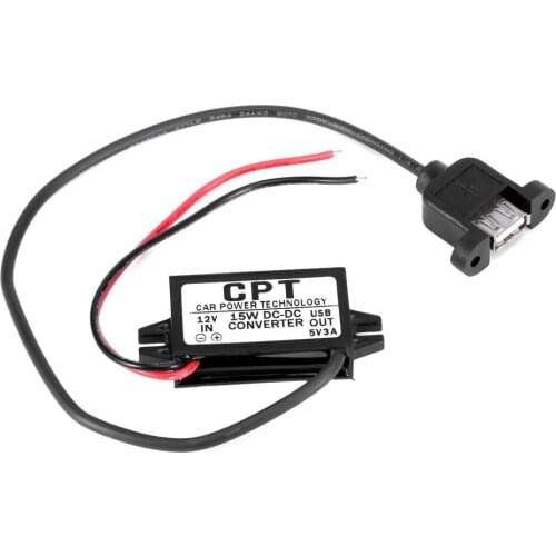 DC Converter Module 12V To 5V 3A 15W USB Output Power Adapter Newest Drop Shipping Wholesale