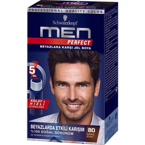Schwarzkopf Men Perfect Gel Hair Dye 80 Black Coffee