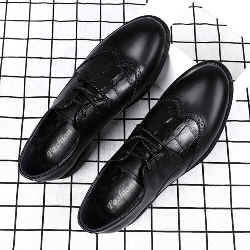 Mens casual shoes Man genuine cow leather business shoes lace up oxford dress shoes mens formal shoes