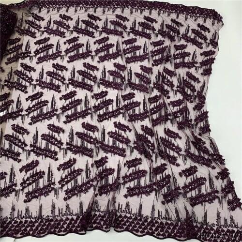 MIQIER High Quality African nigerian tulle Lace Fabric latest brocade lace wedding fabric for dress 2.5yards bazin lace fabric