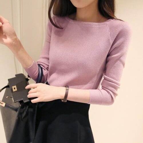 OHCLOTHINGSweater female Spring cashmere sweater womens fashion sexy sweater and pullover sweater warm long sleeve knit sweater