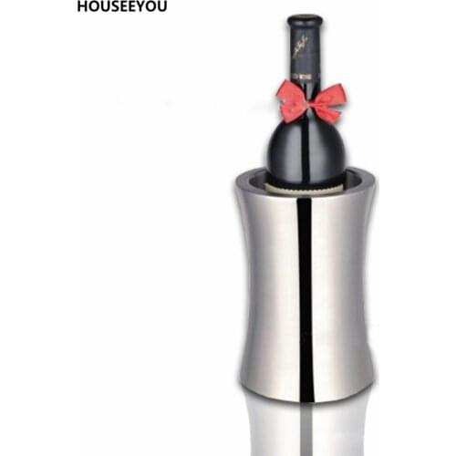 Stainless Steel Wine Bottle Coolers Drink Chiller Champagne Beer Chiller Ice Bucket KTV Bar Pub Wine Cooling Tool Accessories