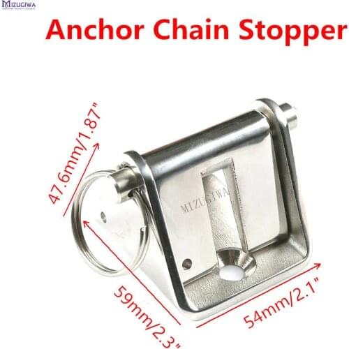 Polished Anchor Chain Stopper Marine Grade 316 Stainless Steel Boat Safety Lock Anchor Chain Lock Hardware Deck Fittings